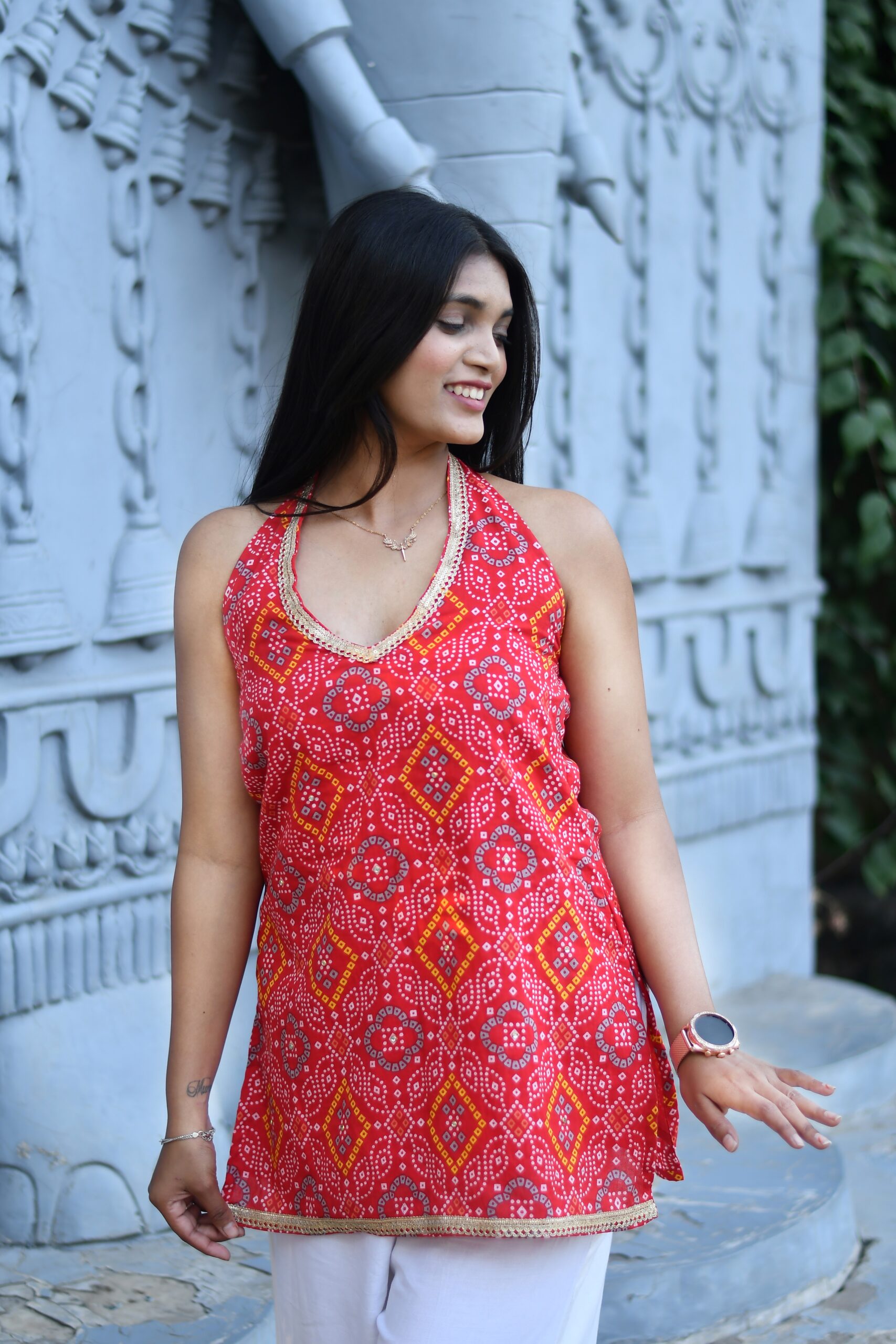 red kurti