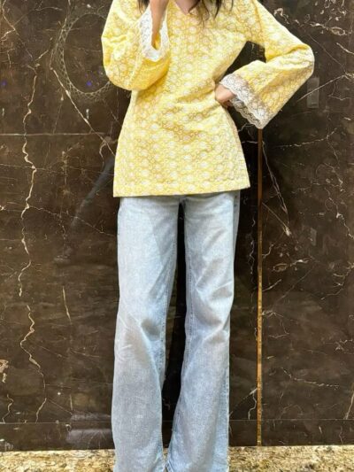 lemone yellow kurti