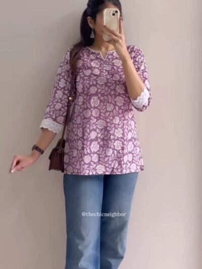 Basic Bright purple kurti